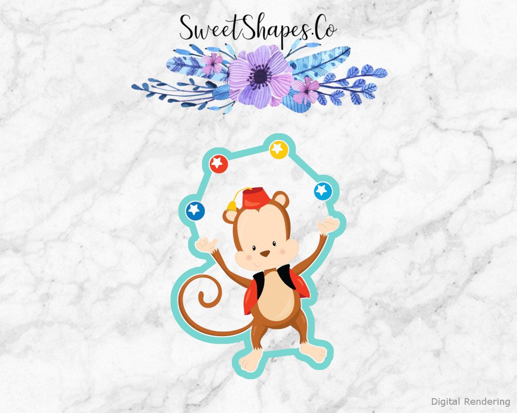 Juggling Monkey Cookie Cutter