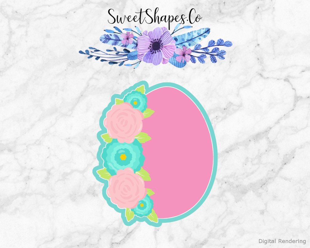 Floral Egg Cookie Cutter