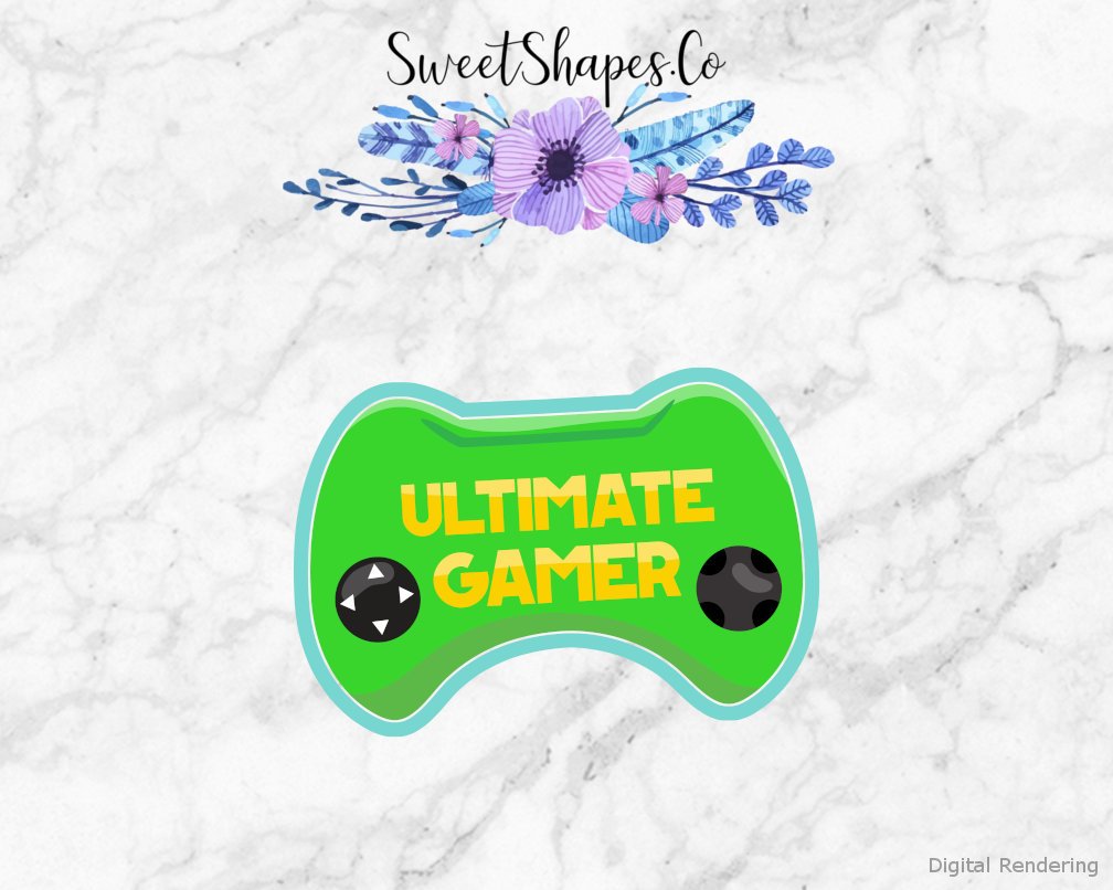 Video Game Controller 3 Cookie Cutter