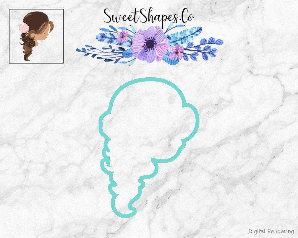 Bridal Updo Cookie Cutter