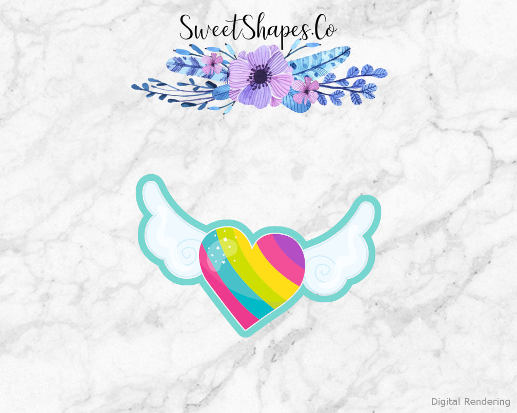 Heart with Wings Cookie Cutter