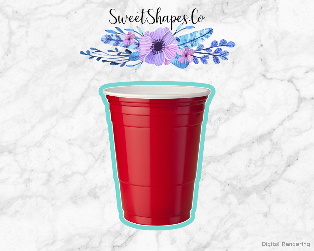 Red Solo Cup Cookie Cutter