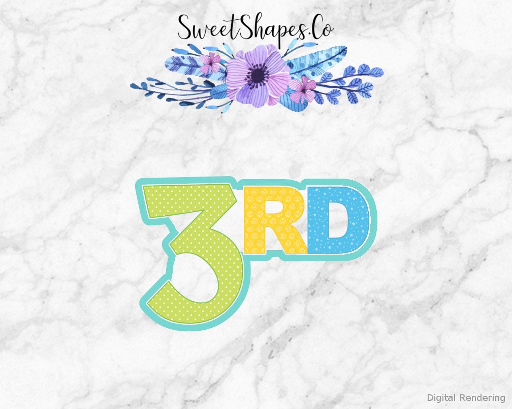 3rd Birthday Cookie Cutter