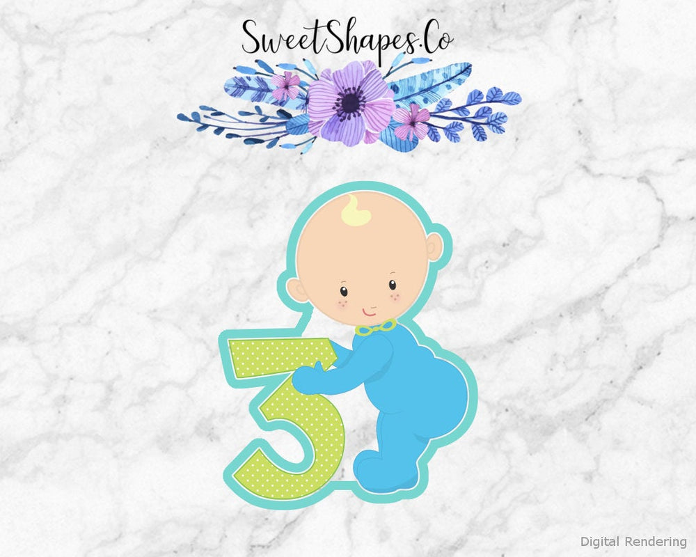 3rd Birthday Baby 1 Cookie Cutter