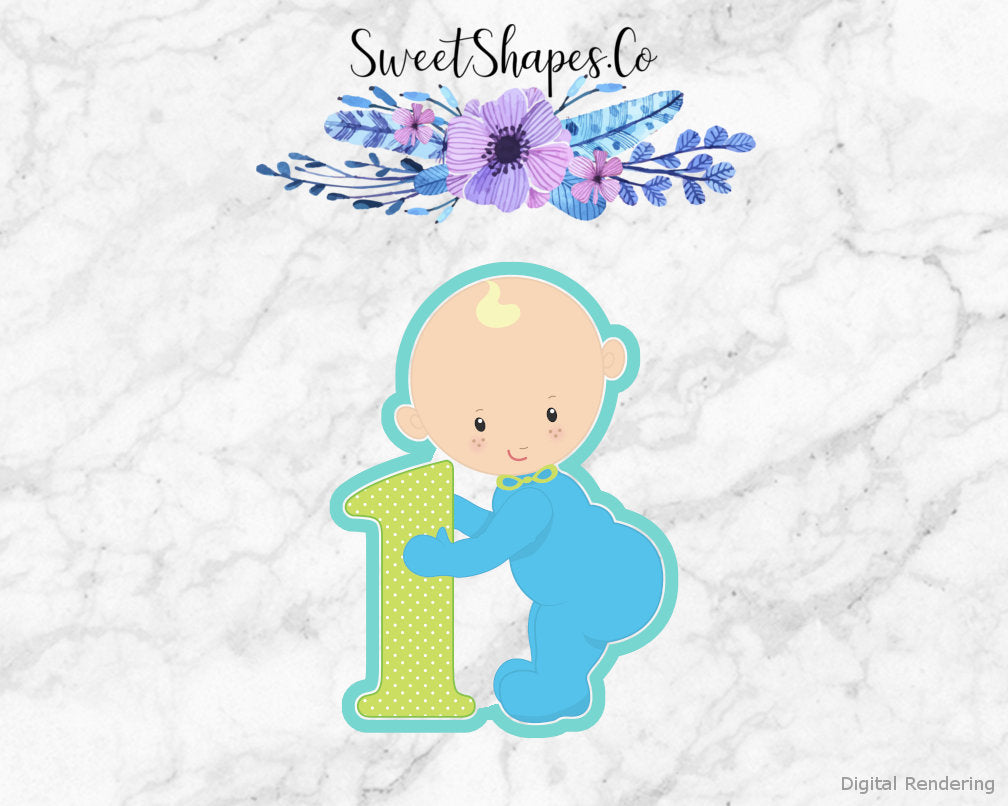 1st Birthday Baby 2 Cookie Cutter