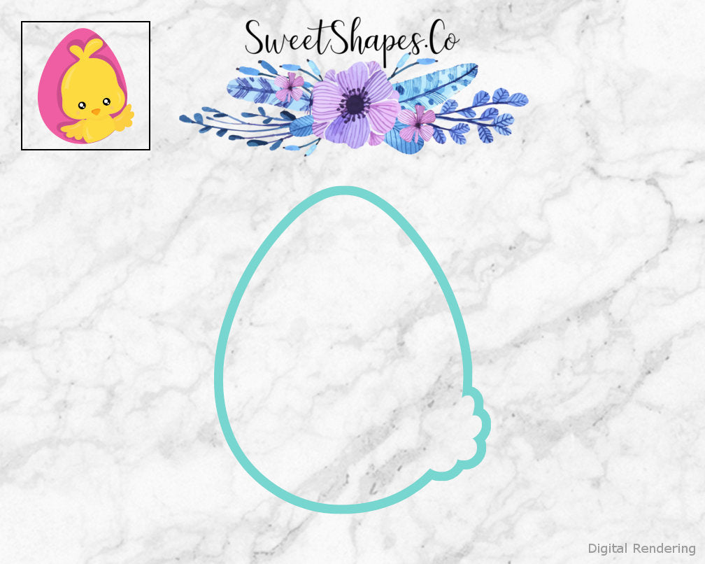 Bird on an Easter Egg Cookie Cutter