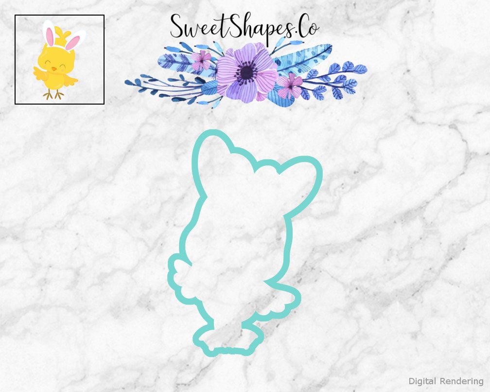Bird with Bunny Ears Cookie Cutter