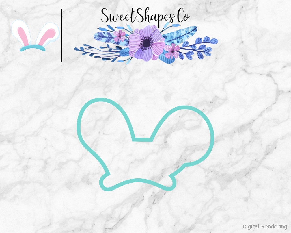 Bunny Ears Cookie Cutter