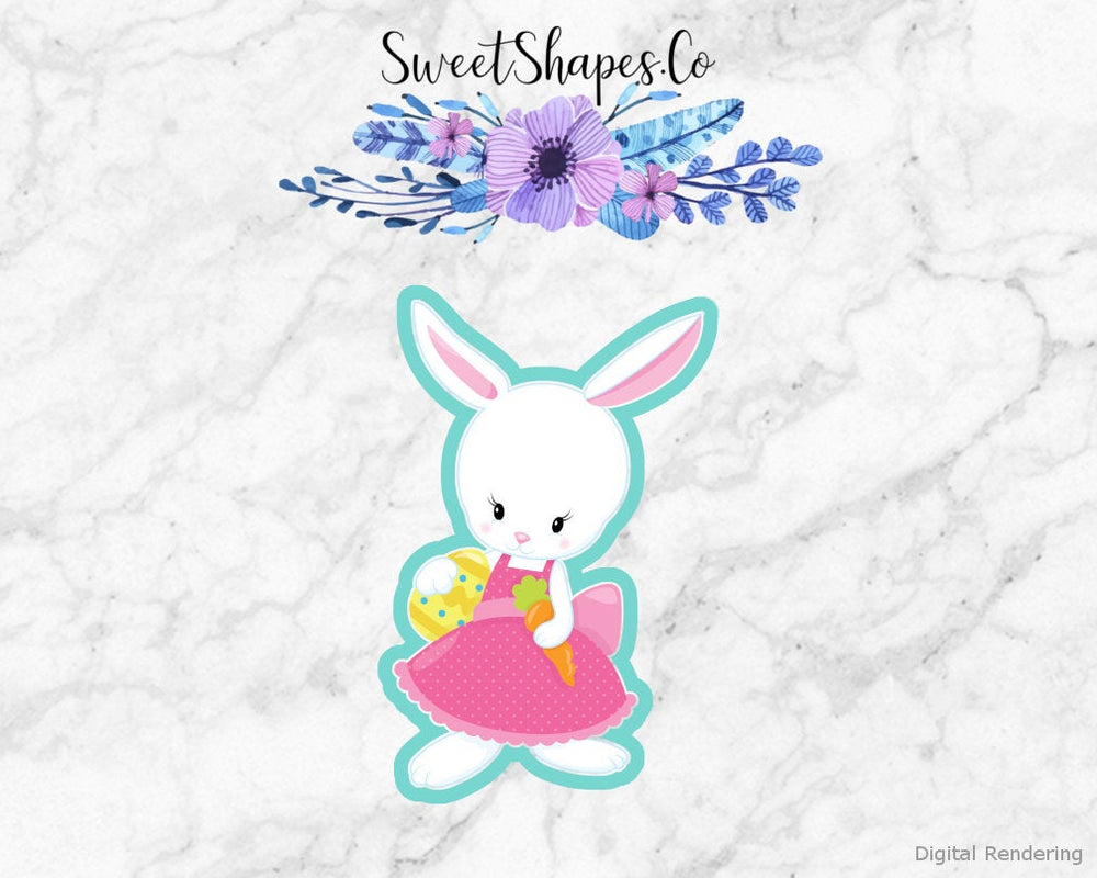Bunny in a Dress Cookie Cutter