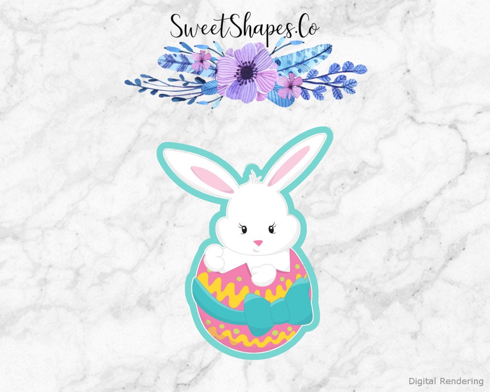 Bunny in an Egg Cookie Cutter
