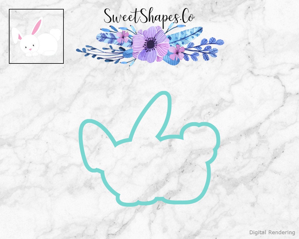 Bunny Laying Down Cookie Cutter