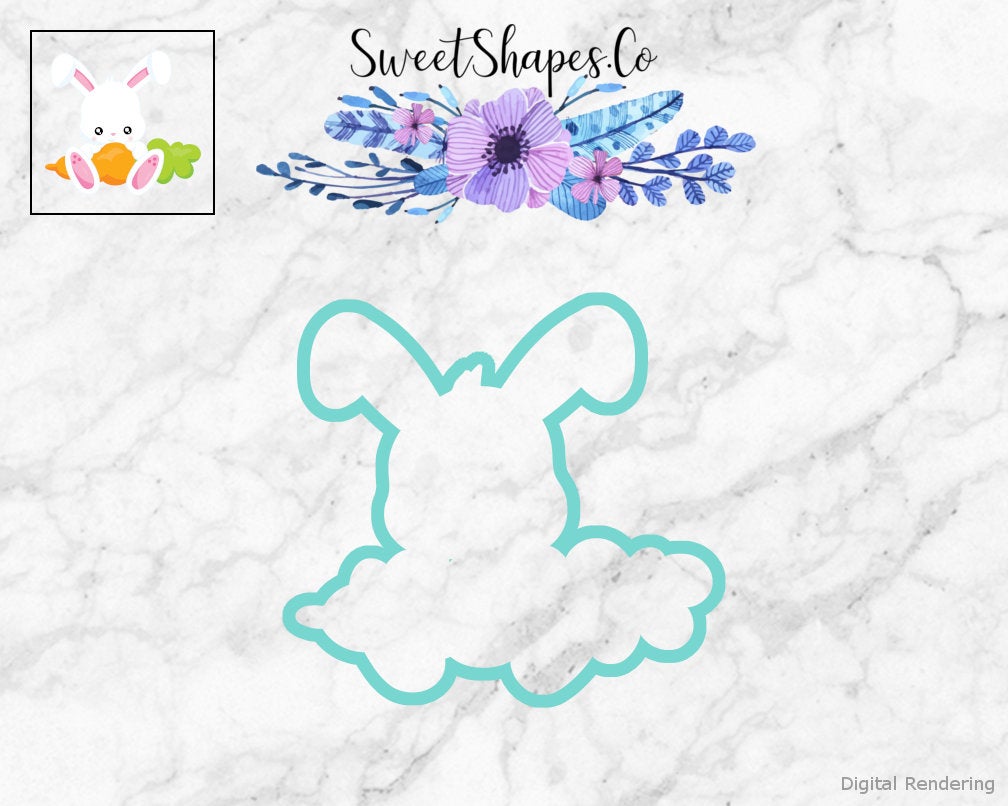 Bunny with a Carrot 1 Cookie Cutter