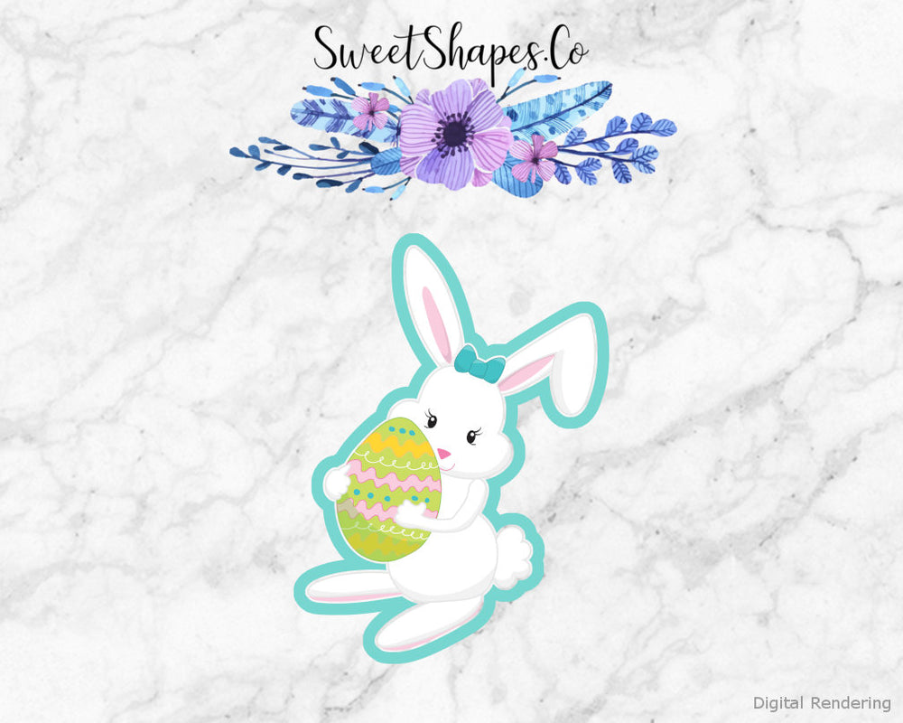 Bunny with an Egg Cookie Cutter