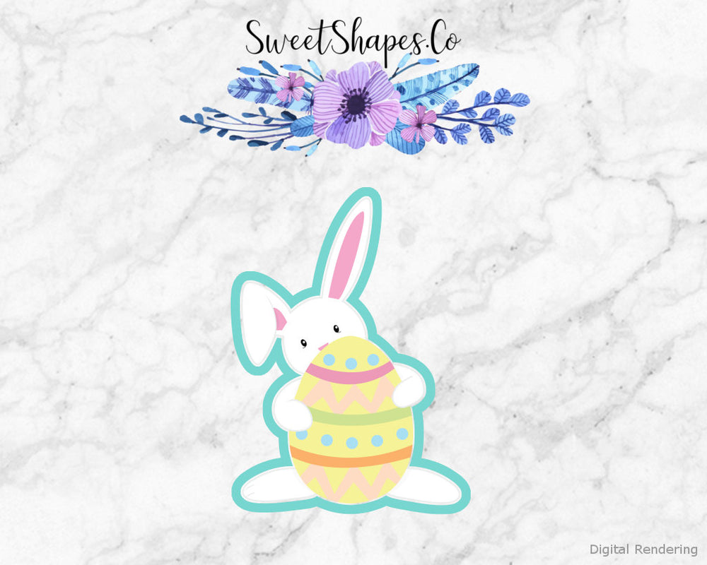 Bunny with an Egg 2 Cookie Cutter