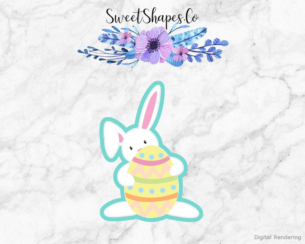 Bunny with an Egg 2 Cookie Cutter