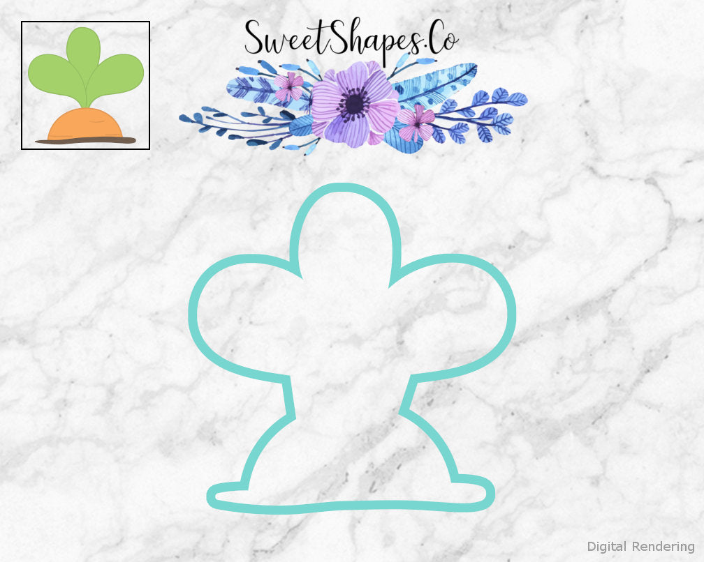 Carrot Top Cookie Cutter