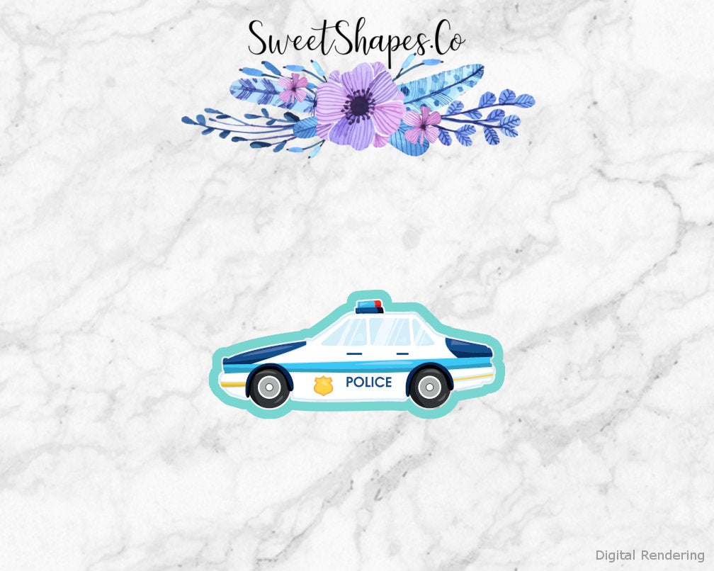 Police Car 3 Cookie Cutter