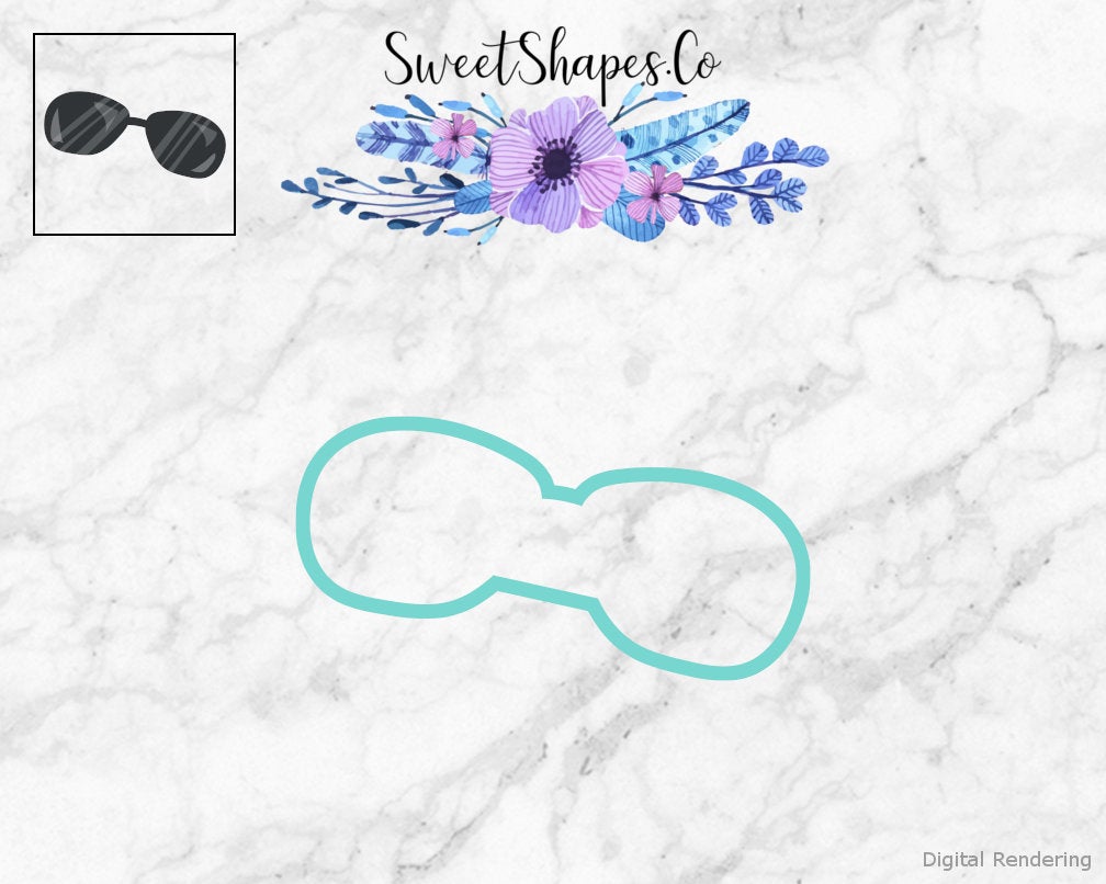 Sun Glasses 3 Cookie Cutter