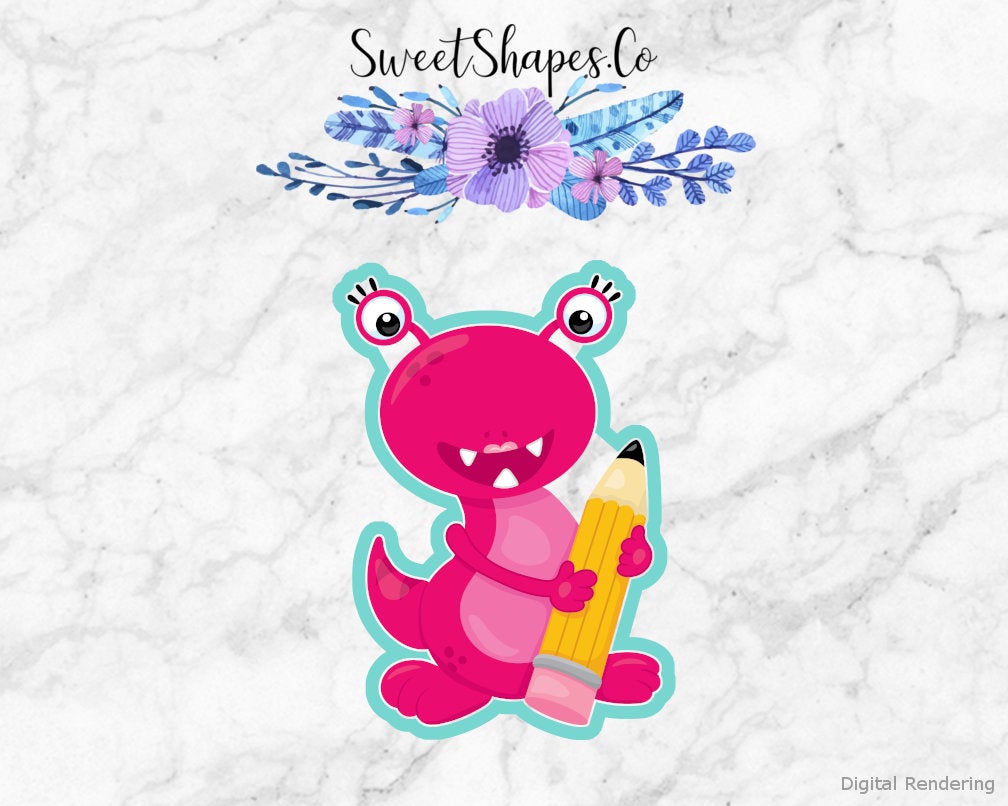School Monster 3 Cookie Cutter