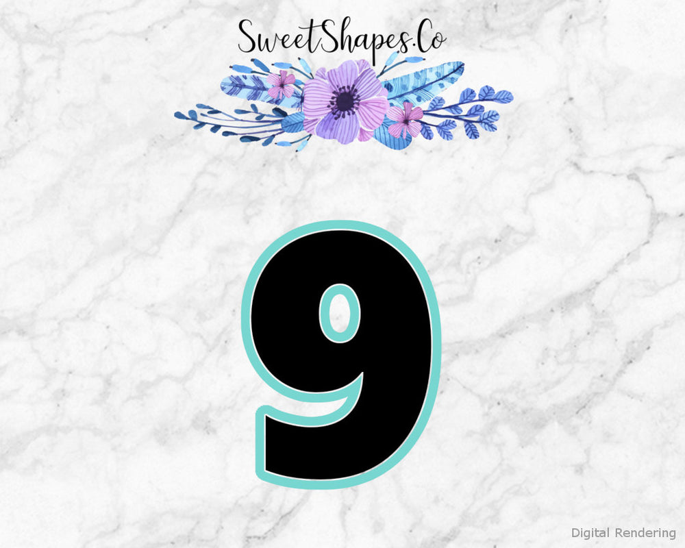 Number 9 Cookie Cutter