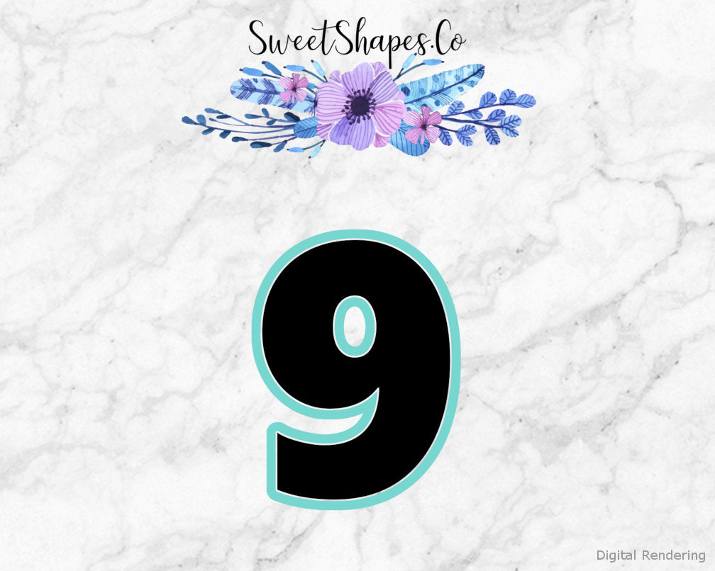 Number 9 Cookie Cutter