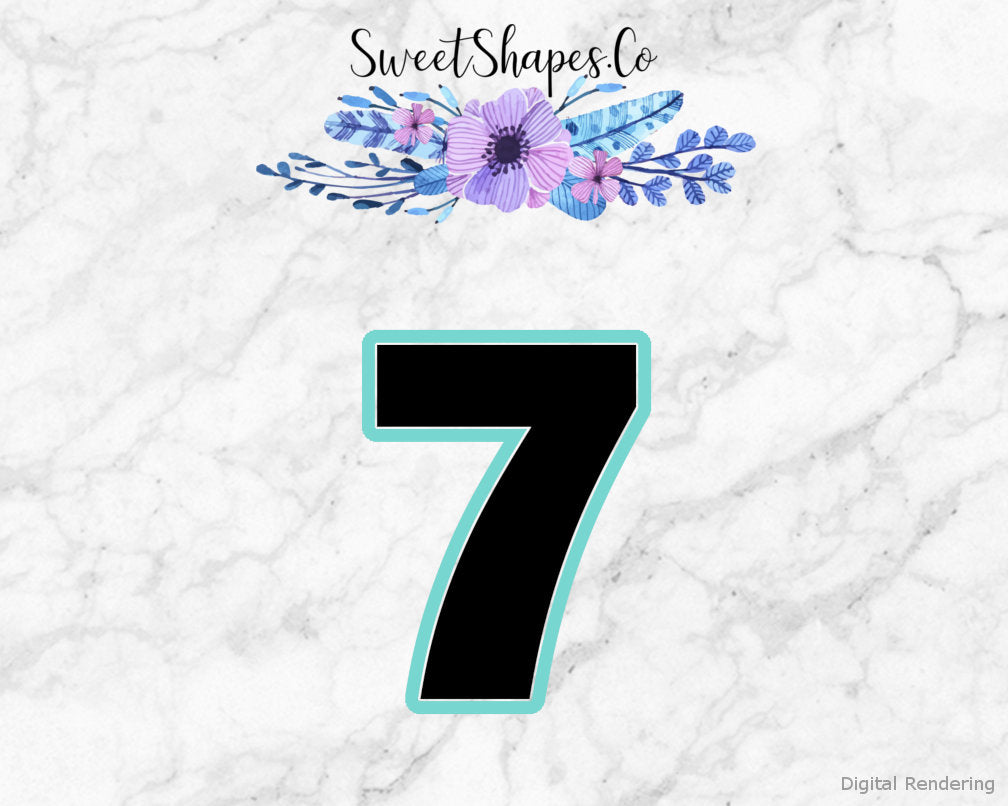 Number 7 Cookie Cutter