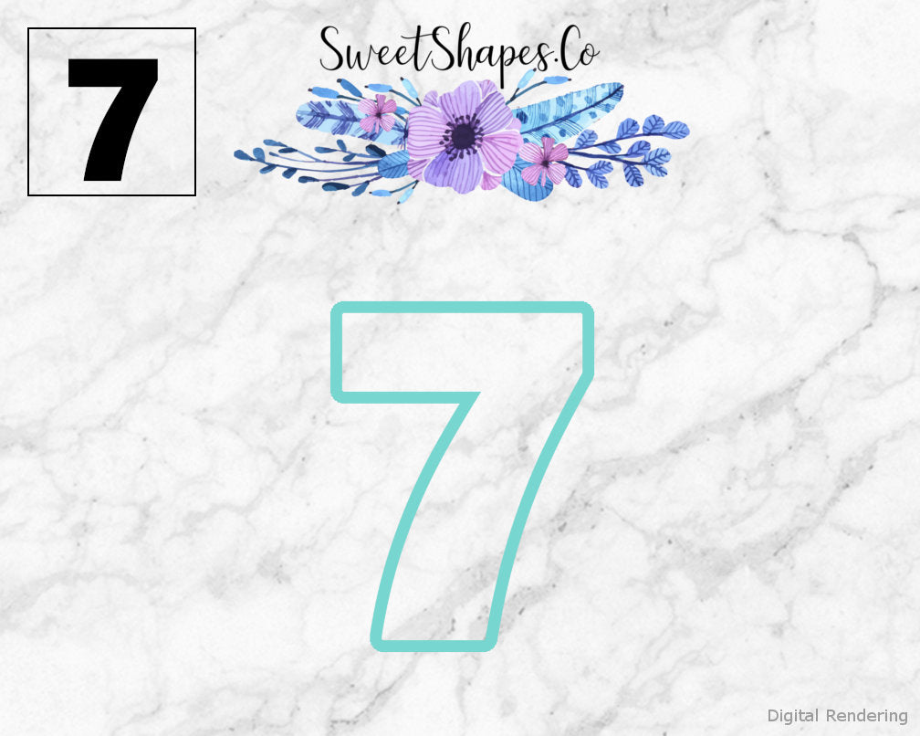 Number 7 Cookie Cutter