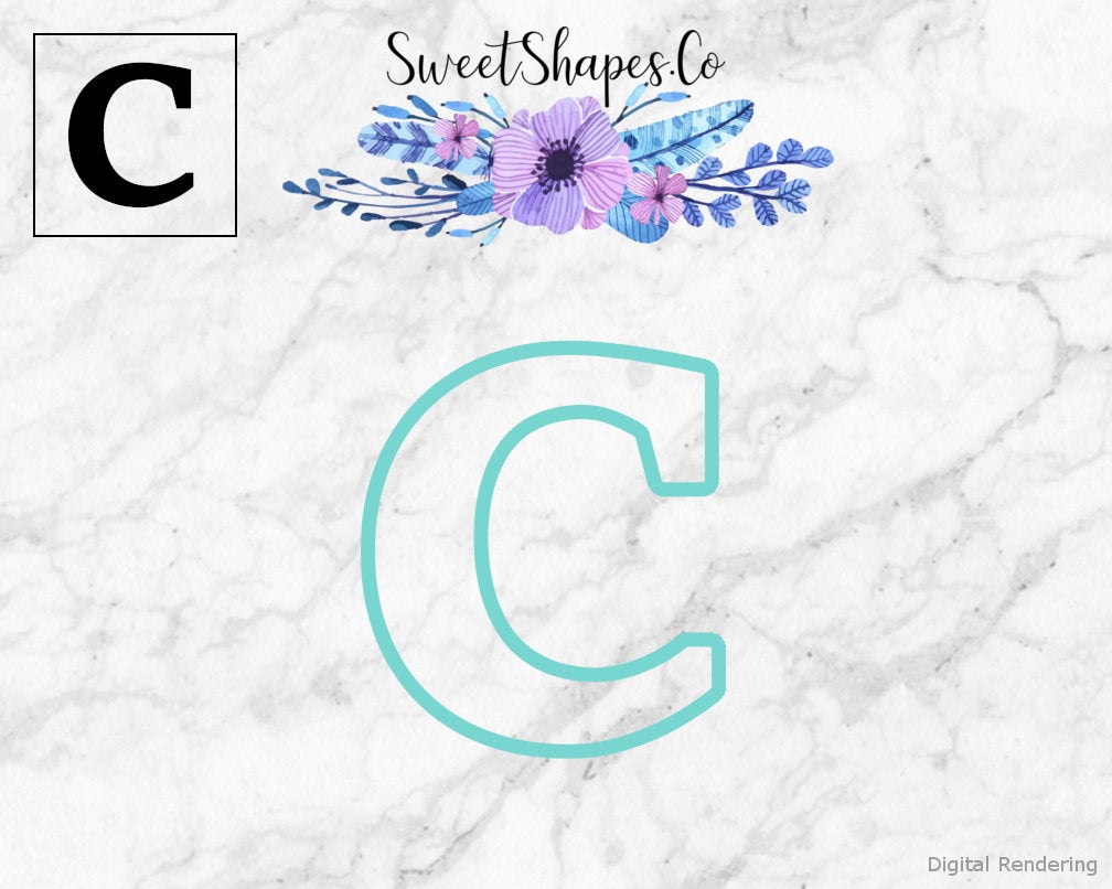 Alphabet Letter C Cookie Cutter