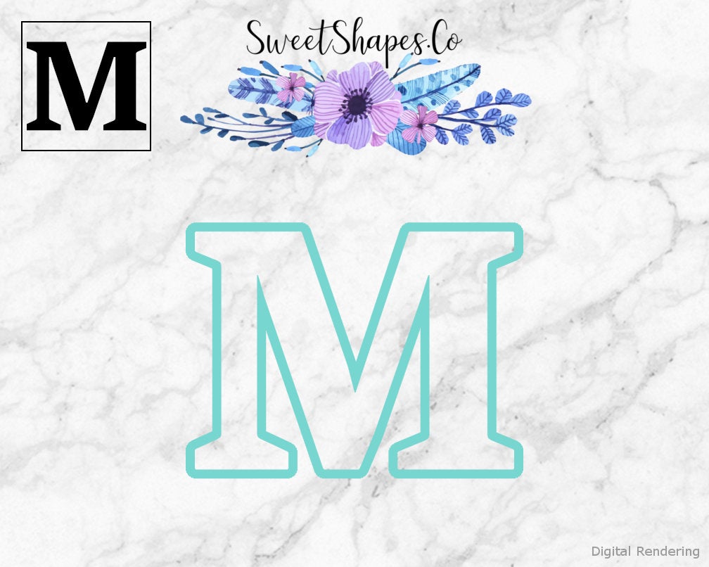 Alphabet Letter M Cookie Cutter