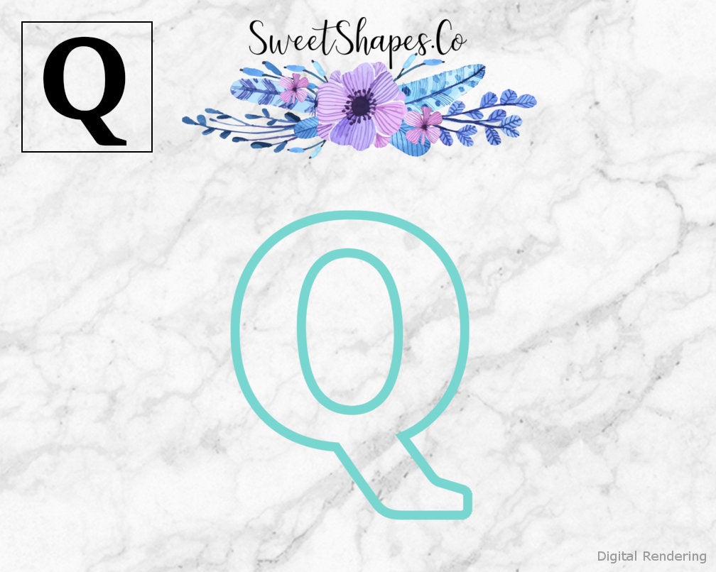 Alphabet Letter Q Cookie Cutter