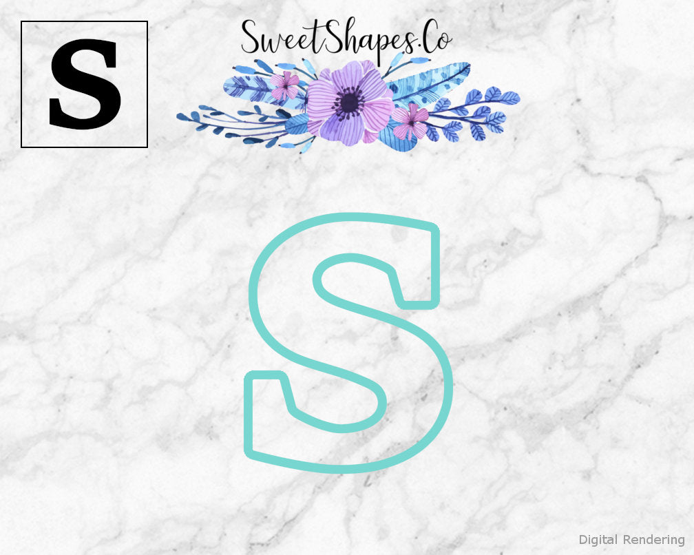 Alphabet Letter S Cookie Cutter