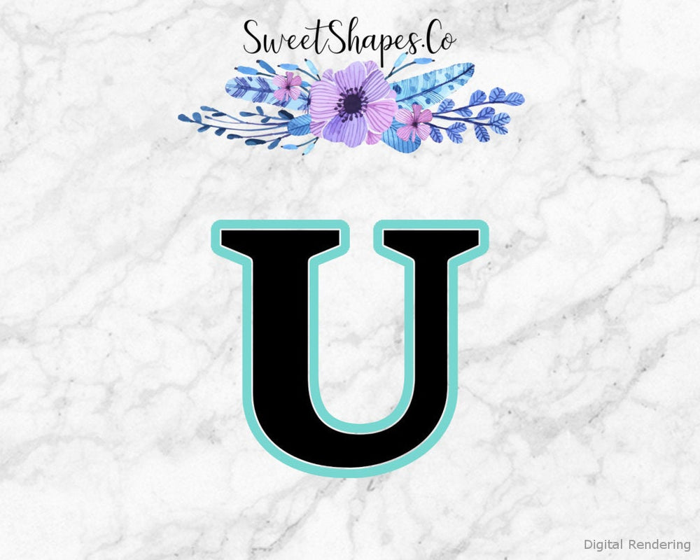 Alphabet Letter U Cookie Cutter