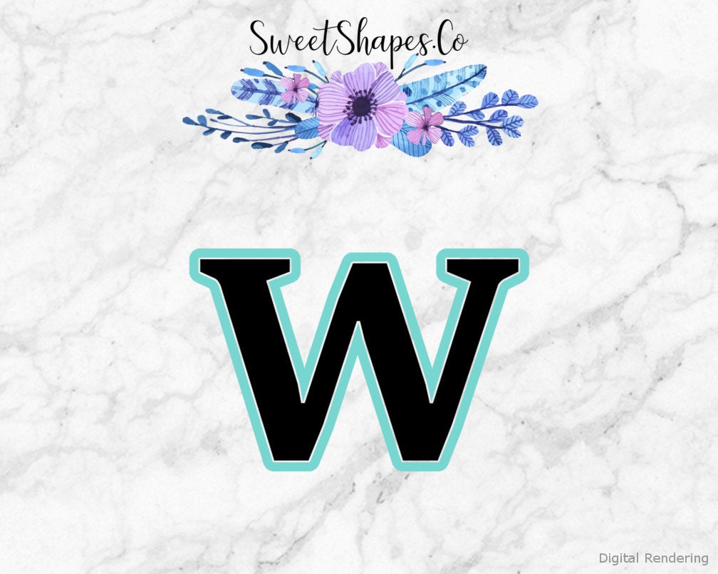 Alphabet Letter W Cookie Cutter