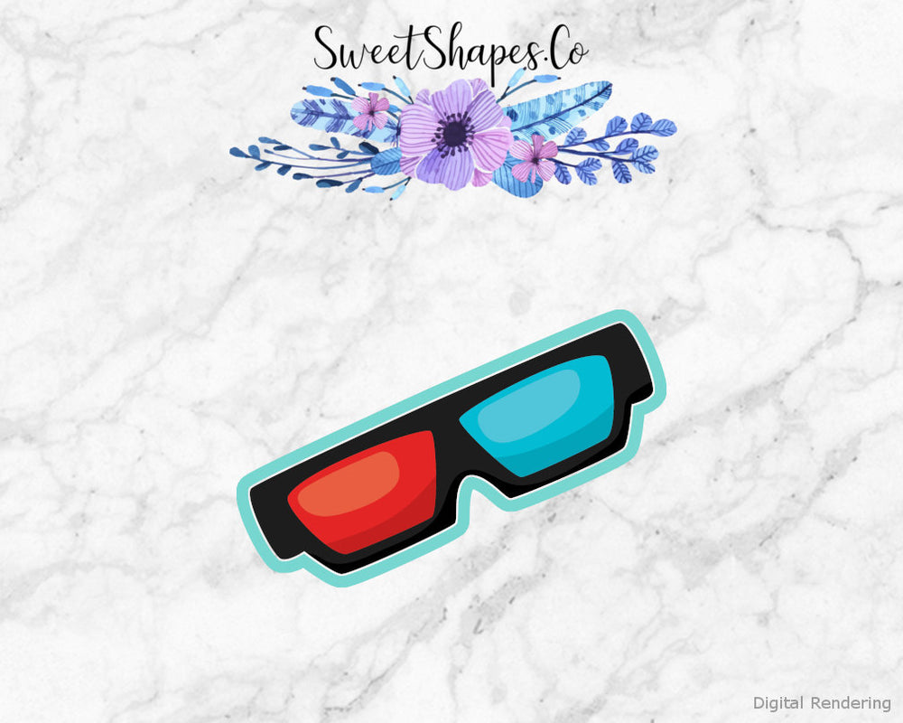 3D Glasses Cookie Cutter