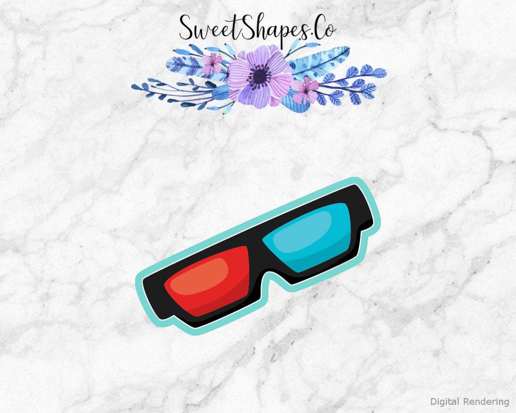 3D Glasses Cookie Cutter