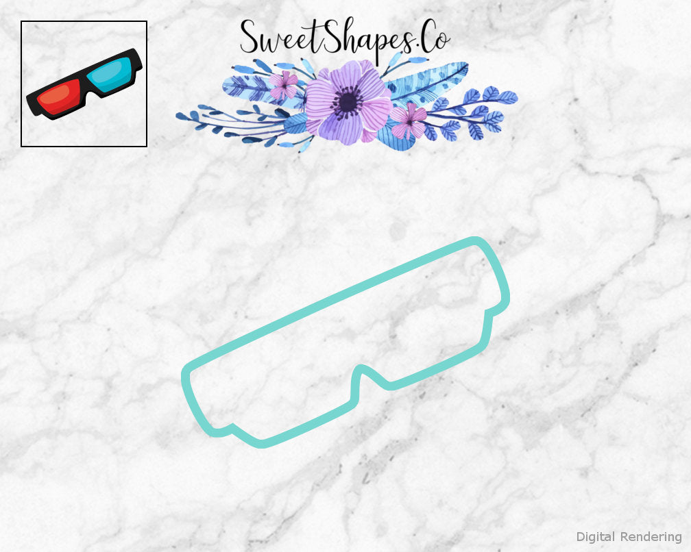 3D Glasses Cookie Cutter