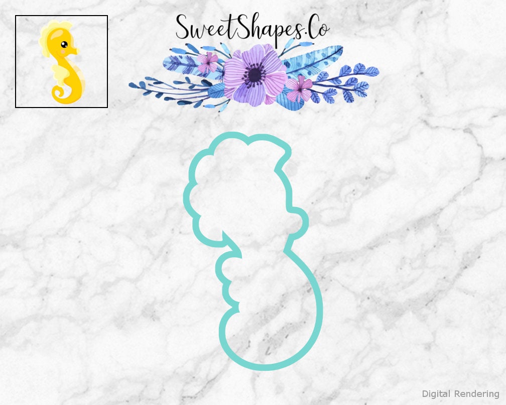 Seahorse 3 Cookie Cutter