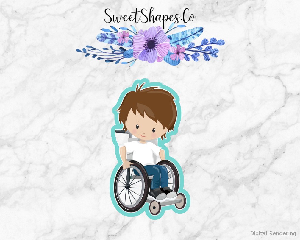 Kid in a Wheelchair 1 Cookie Cutter