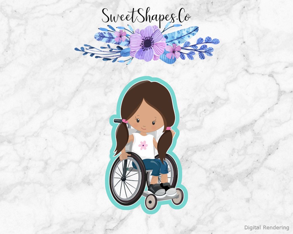 Kid in a Wheelchair 2 Cookie Cutter