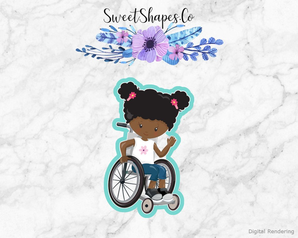 Kid in a Wheelchair 3 Cookie Cutter