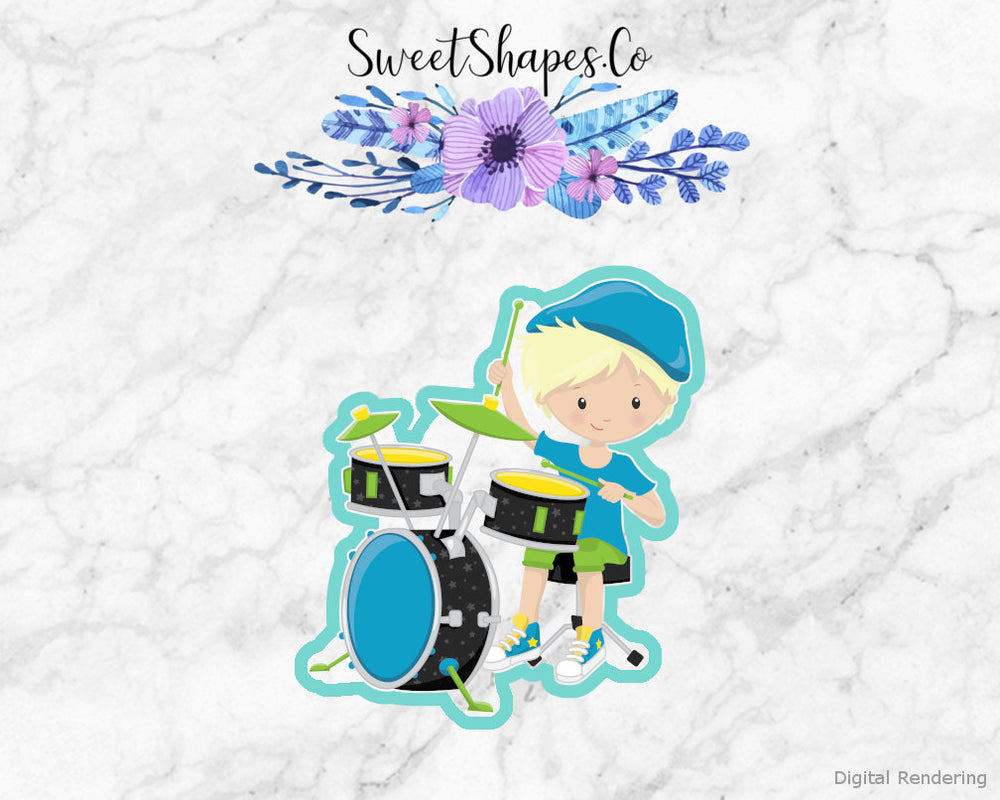 Rock Band Boy 4 Cookie Cutter