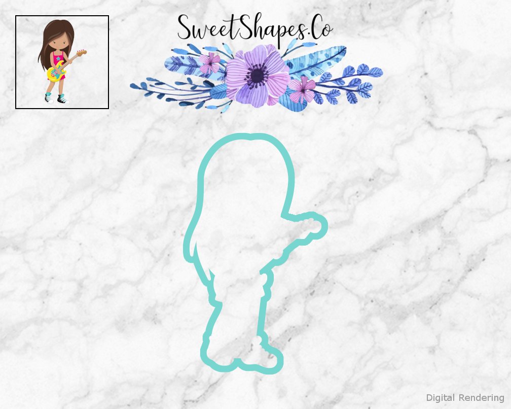 Rock Band Girl 1 Cookie Cutter