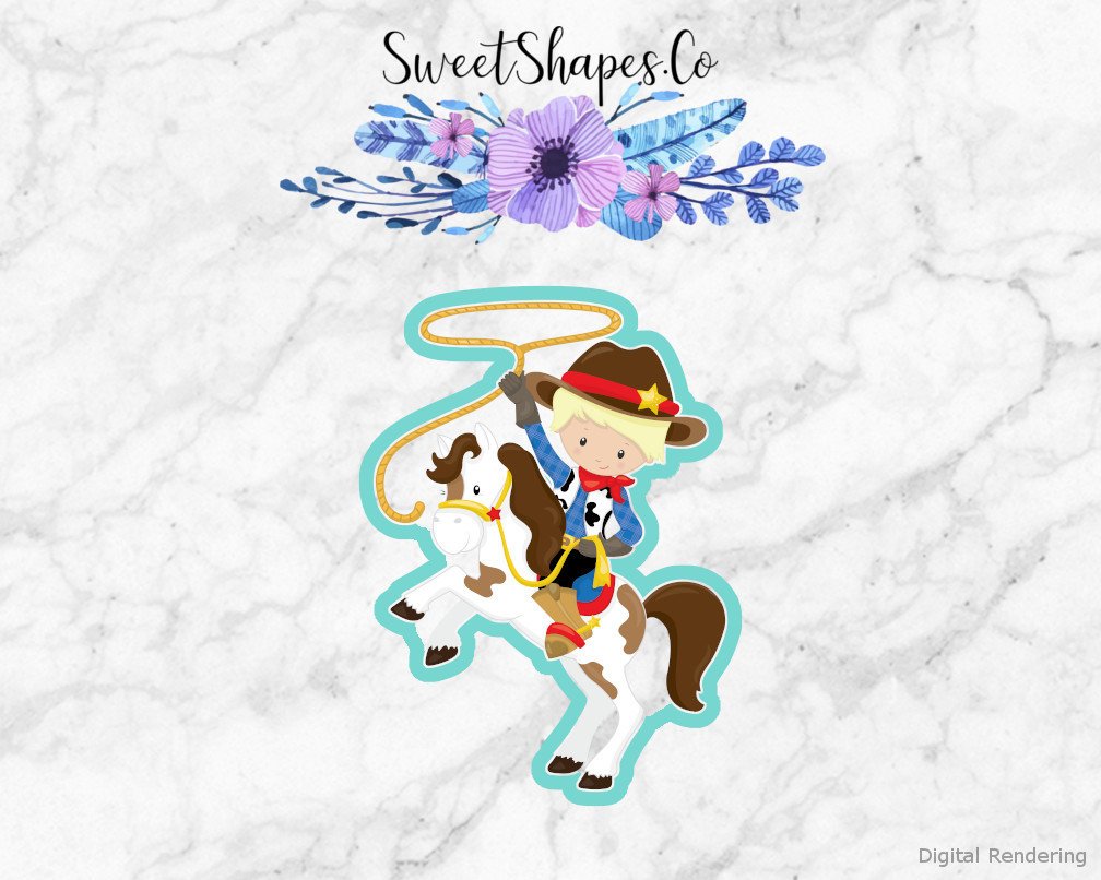 Cowboy 2 Cookie Cutter