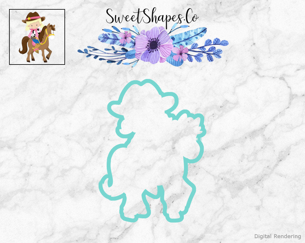 Cowgirl 2 Cookie Cutter