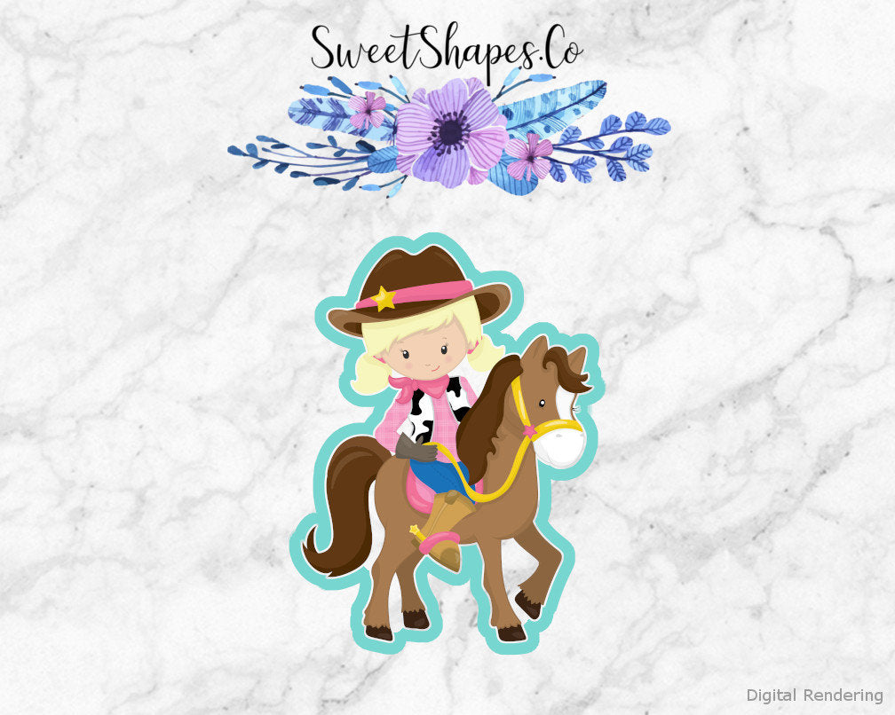 Cowgirl 2 Cookie Cutter