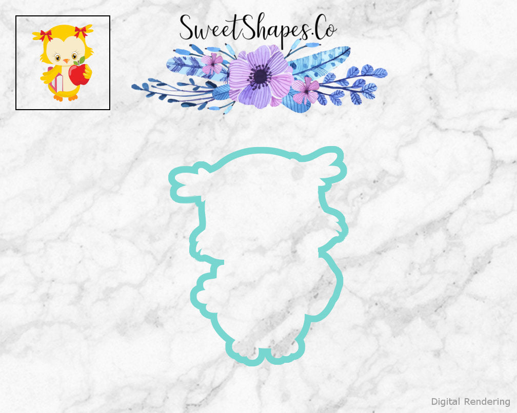 Back to School Bird Cookie Cutter