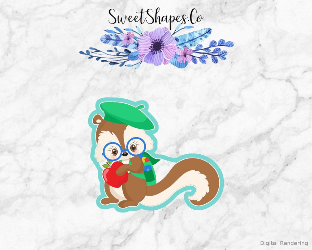 Back to School Squirrel Cookie Cutter