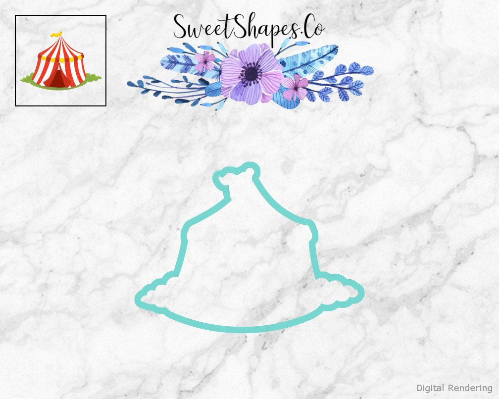 Circus Tent Cookie Cutter
