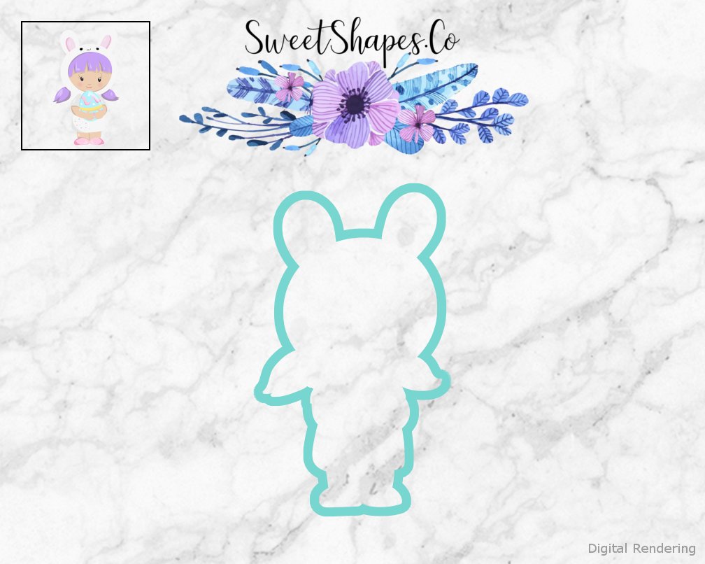 Bunny Costume Kid Cookie Cutter