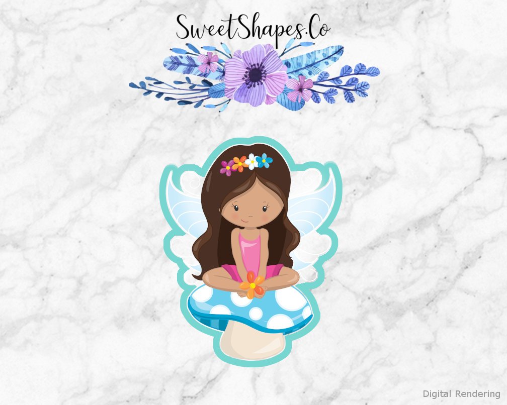 Fairy on a Mushroom Cookie Cutter